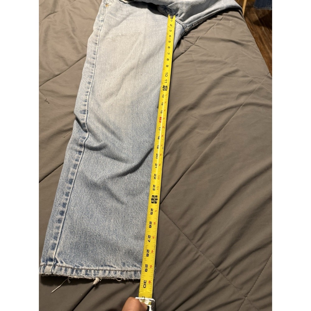 Vintage Levis 505‎ Men's Jeans Size 34x30 Fits Light Wash Distressed Y2K - Picture 9 of 10